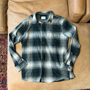 Pacsun Green Plaid Flannel Button Down Shirt Men’s Size Medium